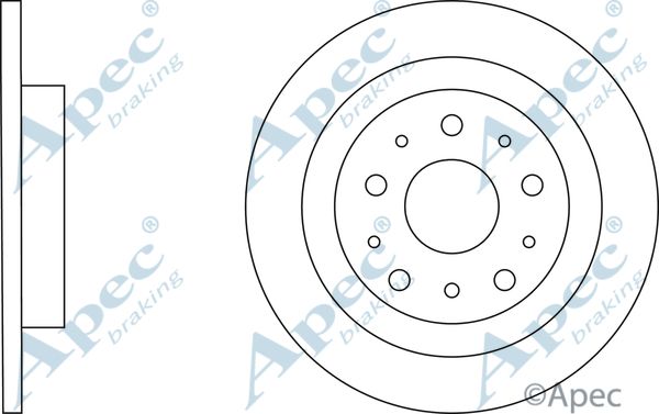 APEC BRAKING Тормозной диск DSK3174